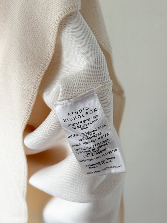 Studio Nicholson Wheeler Merino Wool Silk Cashmere Sweater size 0 - Picture 6 of 7